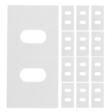 15Pcs Transparent Vertical Blind Repair Patch Kit with Adhesive Tabs