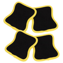 2Pairs Antislip Neoprene Fitness Palm Pads Black for Home Workout Grip