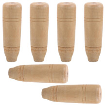 6Pcs Wooden Replacement Handles for Cutter Non-Slip Grip