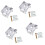 Galvanized Steel Modifiable 4x4 Column Base With-Pack of four 1