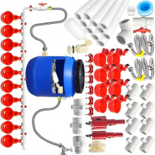 58PCS Automatic Poultry Watering System With airiness Device For