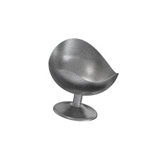 Elegant High Footed Metal Serving Dish Bowl For-Silver Short