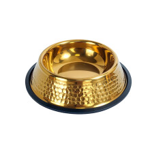 Elegant Rustless Steel Dog Bowl With Nonskid Bottom And-16