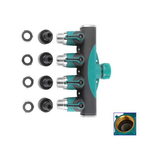 Solid 4 Port Metal Spigot Splitter Designed For-US regulations