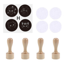 Rubber Stamps On Wood Bases Great For Art Classes And Home Use-A