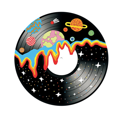 Universe Planet Design Vinyls Record Wall Hanging Handmade-D