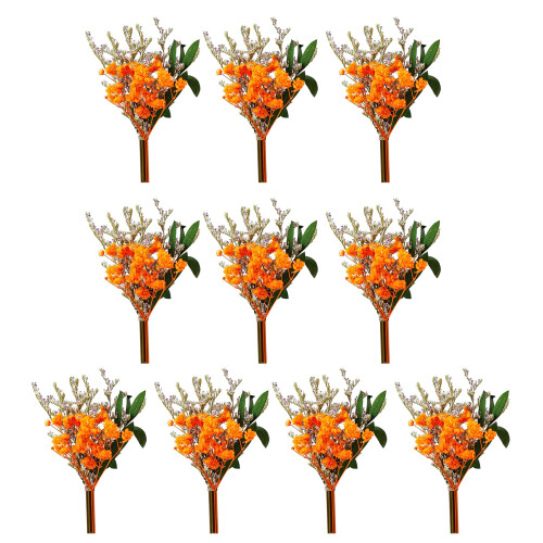 10Pcs Tiny Natural Dried Flower Bouquets For Wedding-43