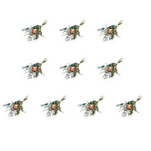10Pcs Small Dried Flower 10cm Miniature Natural Dried-11