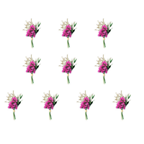 10Pcs Tiny Natural Dried Flower Bouquets For Wedding-38