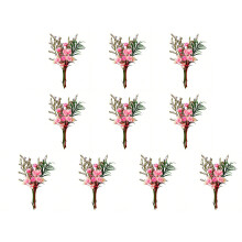10Pcs Tiny Dried Flower Bouquets For Handmade Craft Wedding-39