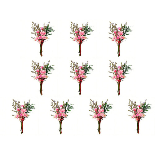 10Pcs Tiny Dried Flower Bouquets For Handmade Craft Wedding-39