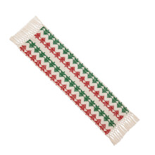 Boho Christmas Table Runner Cotton Tassel 13x70.8 in