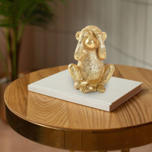No Evil Monkeys Resin Figurine Home Decor Statue