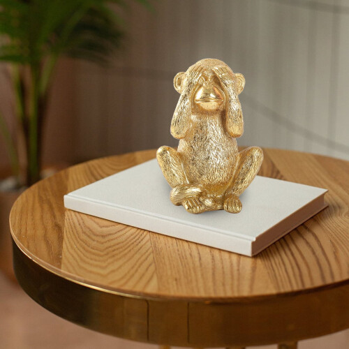 No Evil Monkeys Resin Figurine Home Decor Statue