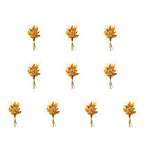 10Pcs Tiny Natural Dried Flower Bouquets 10cm High Dried-3