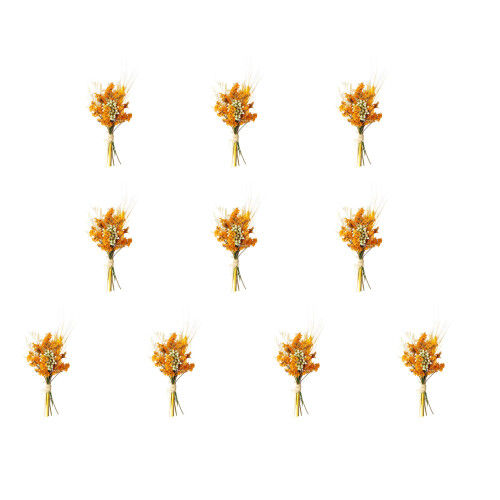 10Pcs Tiny Natural Dried Flower Bouquets 10cm High Dried-3