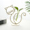 Cat-Shaped Hydroponic Glass Vase with Iron Holder 1