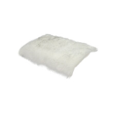 Plush Polyester Floor Mat 40x40cm Silver
