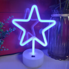Star LED Neon Sign – USB or Battery Powered