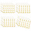 20 Sheets Glitter Music Note Sticker Adhesive Decal Label-Gold 1