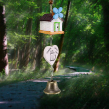 Resin House-Shaped Wind Chime 29cm