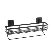 Wall Mounted Iron Shelf with Towel Bar, 45 cm