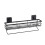 Wall Mounted Iron Shelf with Towel Bar, 45 cm 1