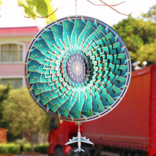 Stainless Steel Wind Rotating Aircraft Garden Ornament