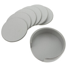 Leather coaster round table decoration set