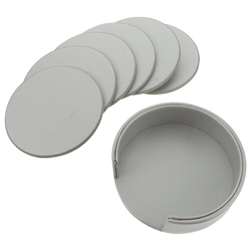 Leather coaster round table decoration set