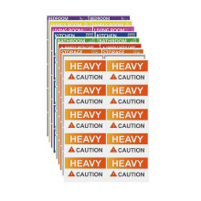 9 Color Coded Moving Sticker Packing Boxes Labels Moving Labels