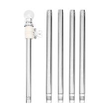 Stainless Steel Adjustable Flag Pole Kit with Wall Mount