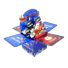 Carte de vœux de Noël 3D pop-up (1 pièce)