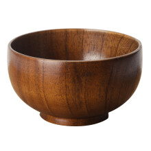 Bol vintage en bois pour aliments et en-cas (1 pièce)
