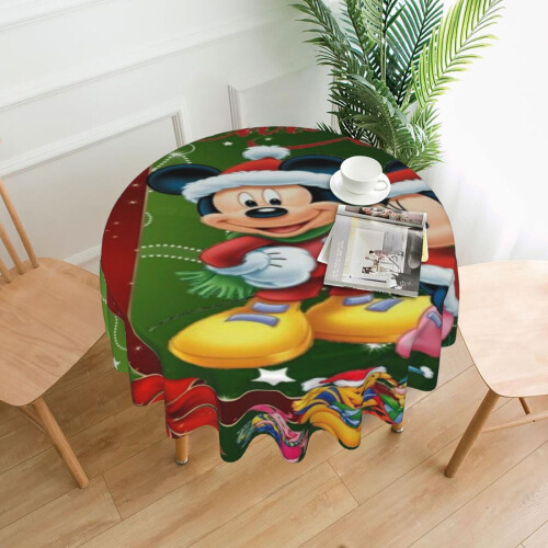 Polyester Round Tablecloth 60 in – Waterproof, Stain
