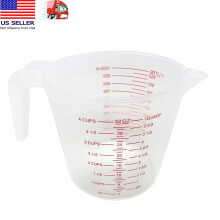 1 L Clear Plastic Measuring Cup with Metric and Imperial