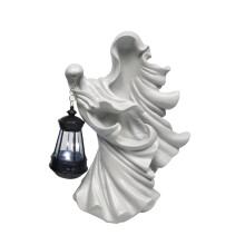 Figurine de sorcière en résine pour décoration d'Halloween