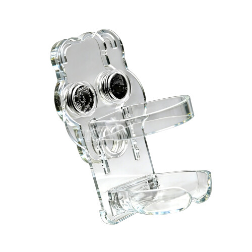 Transparency Magnetic Water Bottle Holder For Small Pet Cage