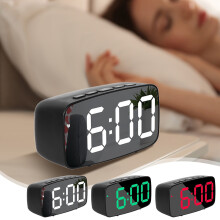 Horloge numérique LED avec affichage de la température 12/24 h