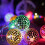 Bola de espelhos com luzes de LED para decoração de casamentos e festas 1