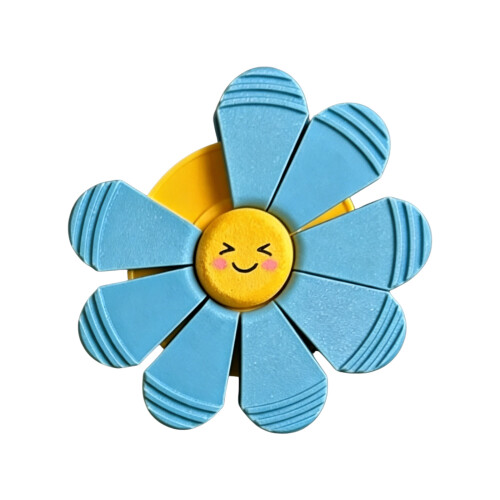 Decorative Flower Shaped Magnetic Clip For Organizing-Blue