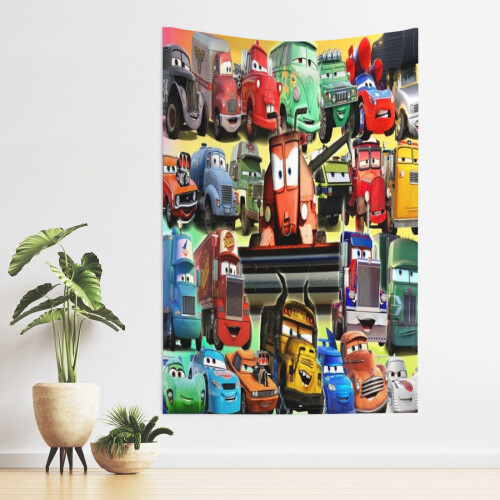Ταπισερί Lightning McQueen 60x40 ίντσες από πολυεστέρα
