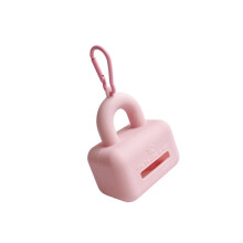 Hundekotbeutelspender, Kotbeutelhalter, Spender für-Rosa