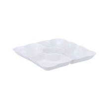 Chip and Dip Tray Unbreakable 6-Section Appetizer Server