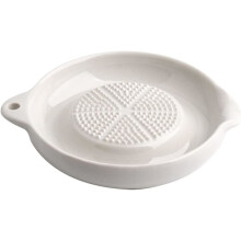 Râpe en céramique blanche pour gingembre, ail, oignon et fromage