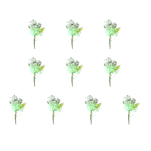 10Pcs Small Dried Flower Bunches For Wedding Table-18