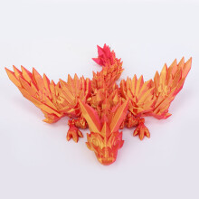 Figurină dragon imprimată 3D de Janly cu aripi articulate