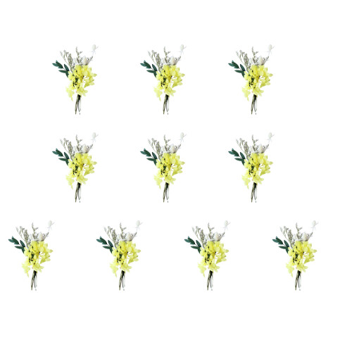 10Pcs Tiny Dried Flower Bouquets For Wedding Decoration-15