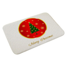 Christmas kitchen mat red anti-fatigue PVC 1.96x1.3 ft