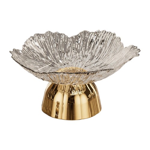 Decorative Tall Snack Holder With Divided-Glacie WhiteG